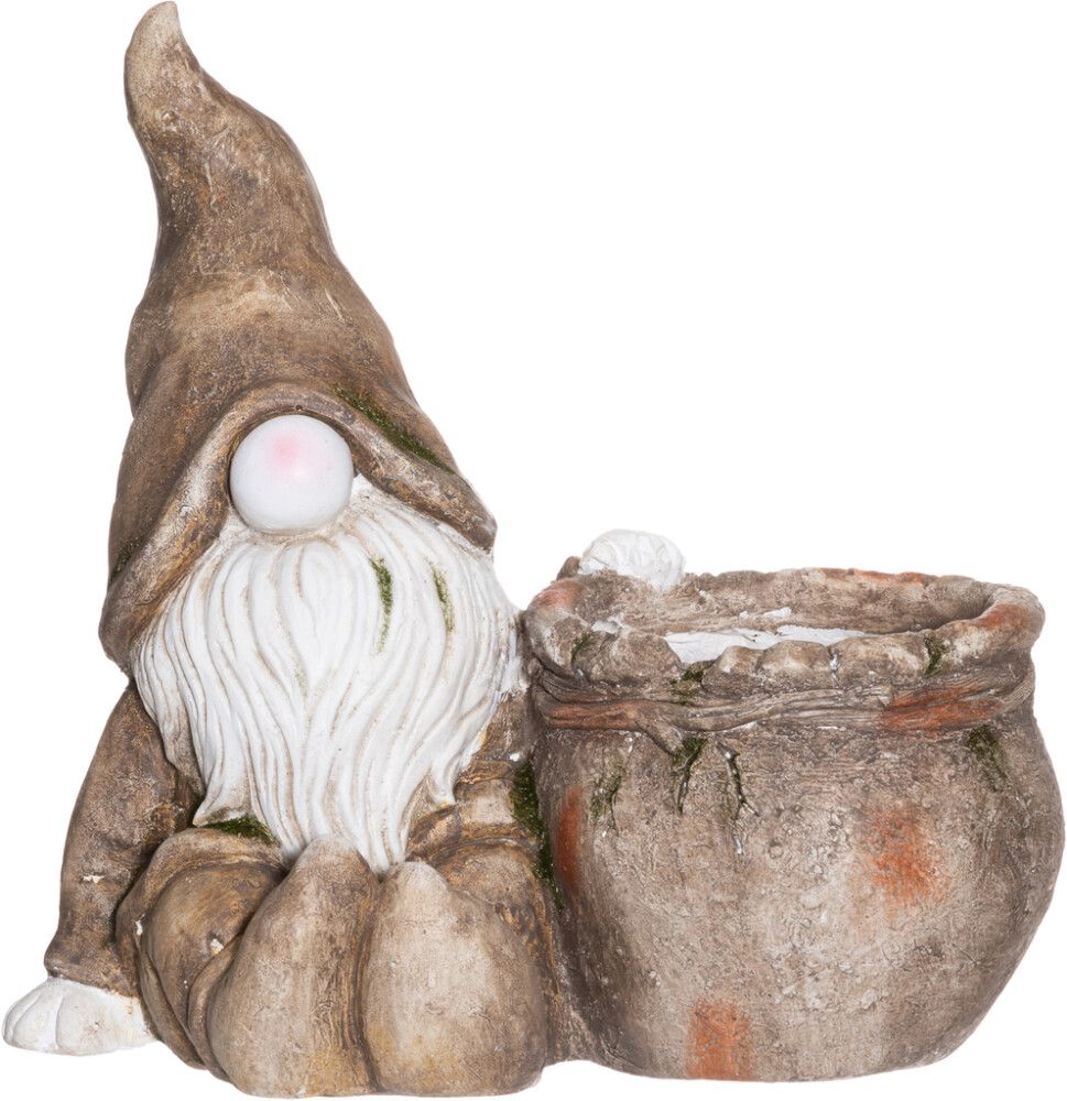 Puutarhapatsas tonttu ja ruukku