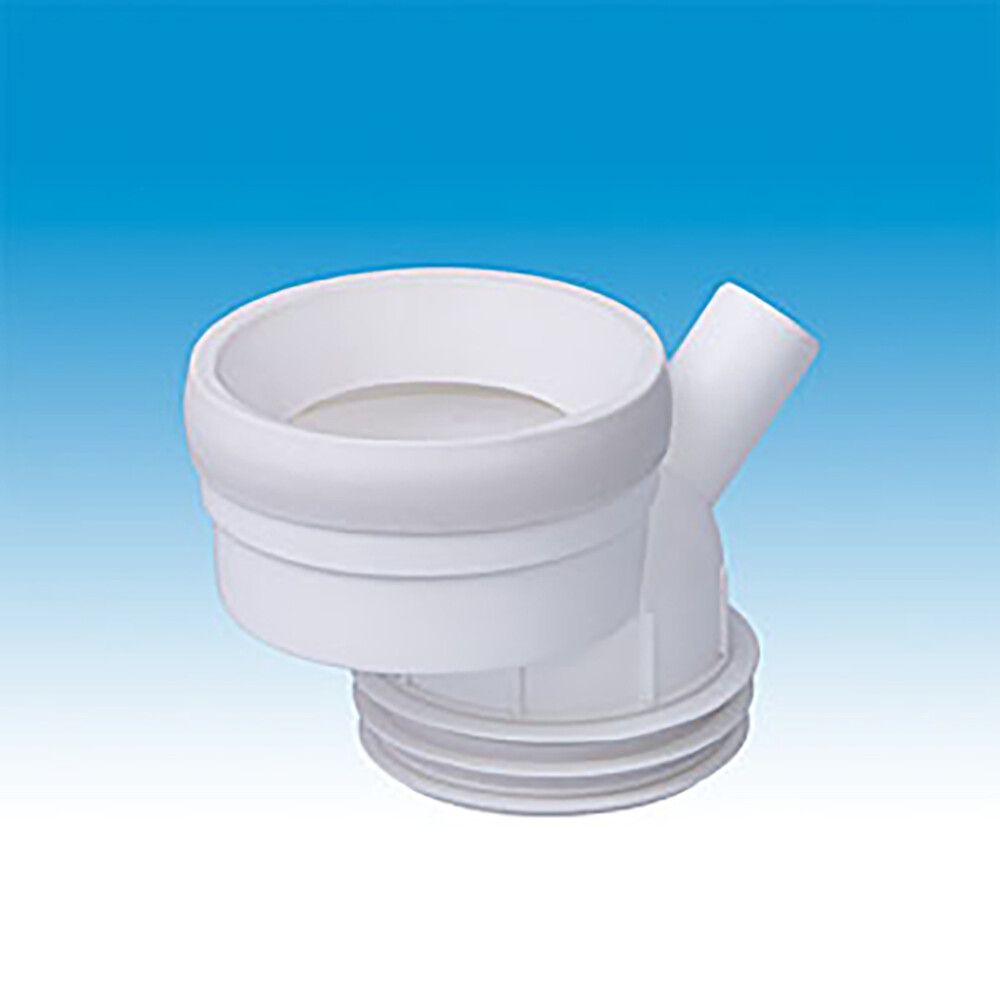 WC-mansetti Merika 32 mm tuloputkella Valkoinen