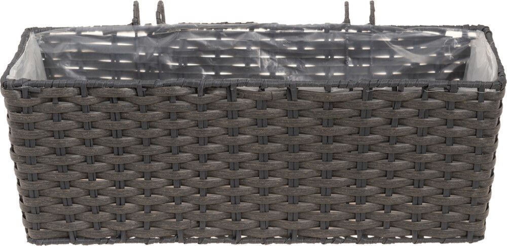 Parvekelaatikko Onyx harmaa 44 x 19 x 16 cm