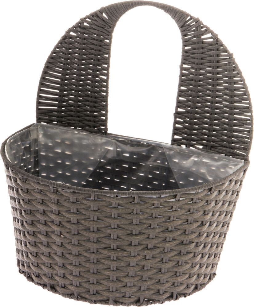 Seinäruukku Onyx puolikaari 26 x 18 x 16 cm