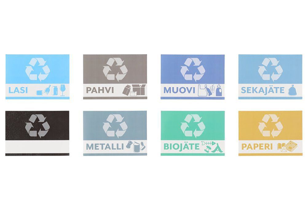 Jäteastiatarrat Tarmo 8 kpl