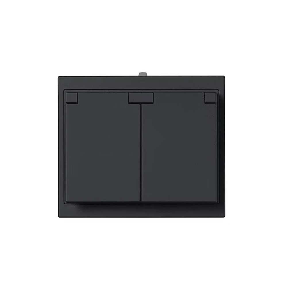 Pistorasia ABB Impressivo 2-os 302EUJW-885P IP44 Mattamusta 100 x 85 mm