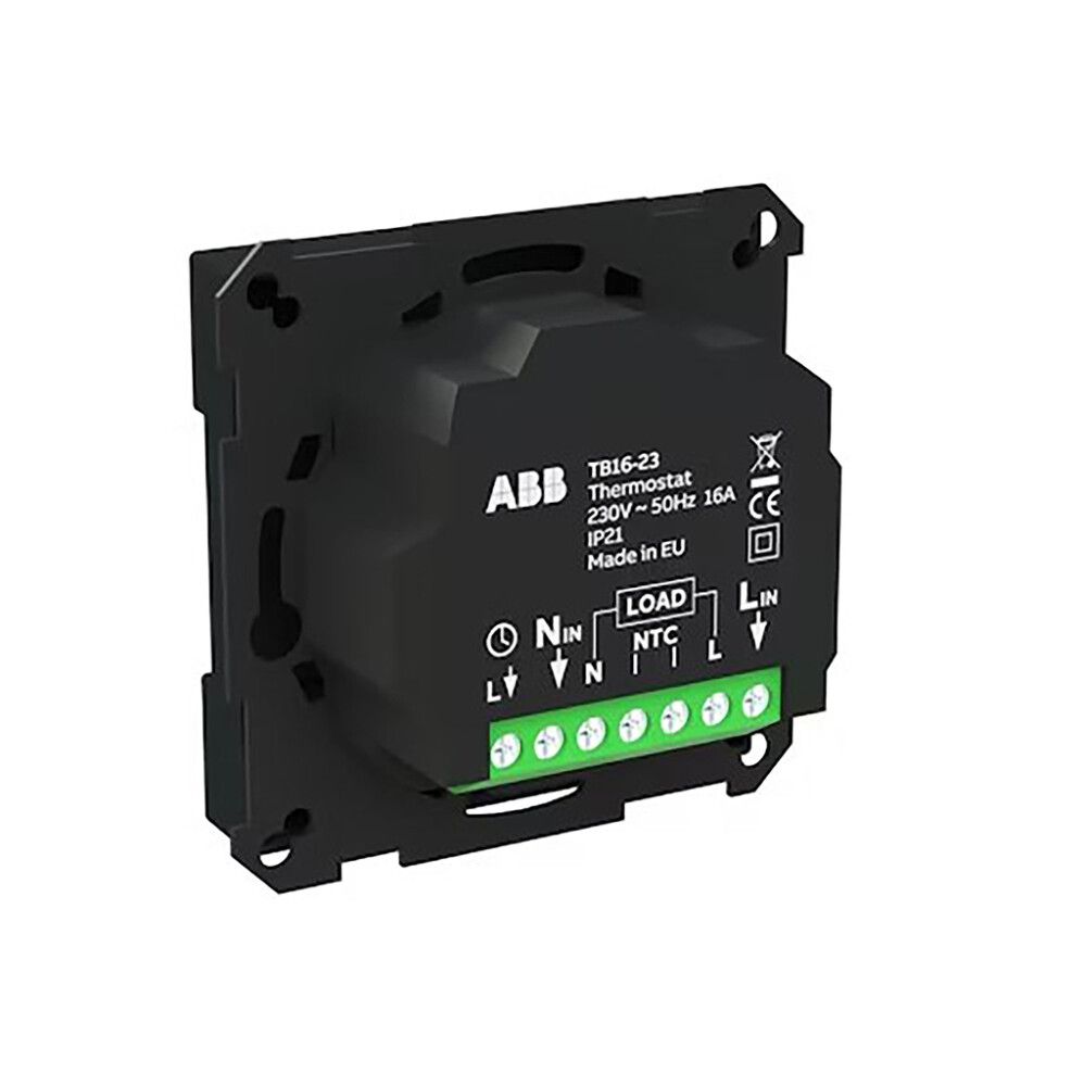Yhdistelmätermostaatti ABB bluetooth musta 70 x 70 mm