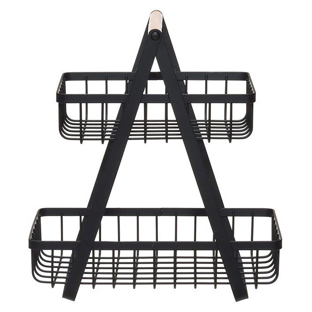 Kerroskori musta/natural 27 x 17,5 x 29,5 cm