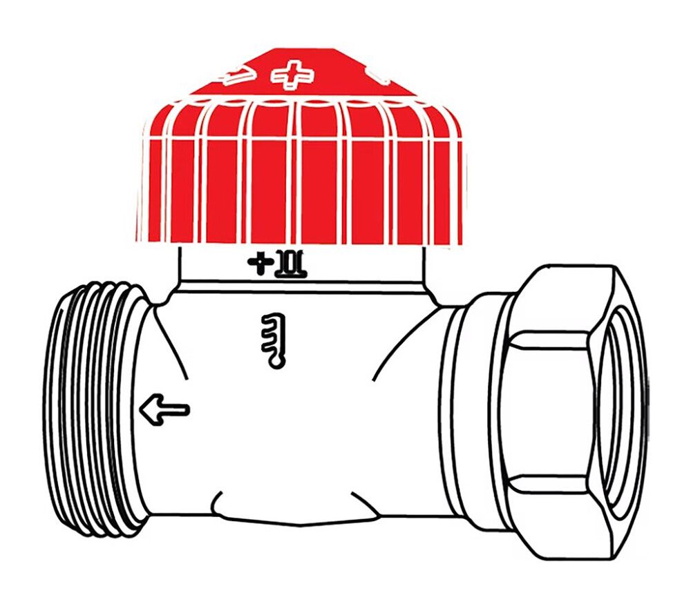 Patteriventtiili IMI TA TRV-3 suora 3/8"