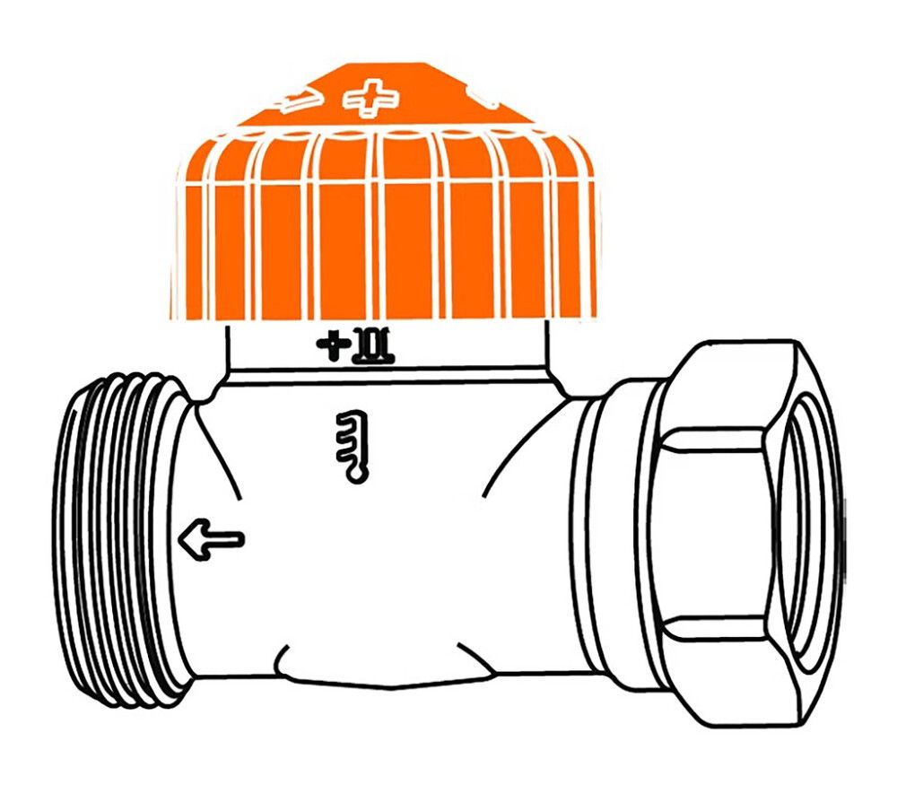 Patteriventtiili IMI TA suora Eclipse 3/8"