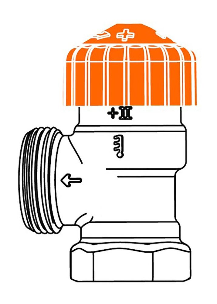 Patteriventtiili IMI TA kulma Eclipse 3/8"