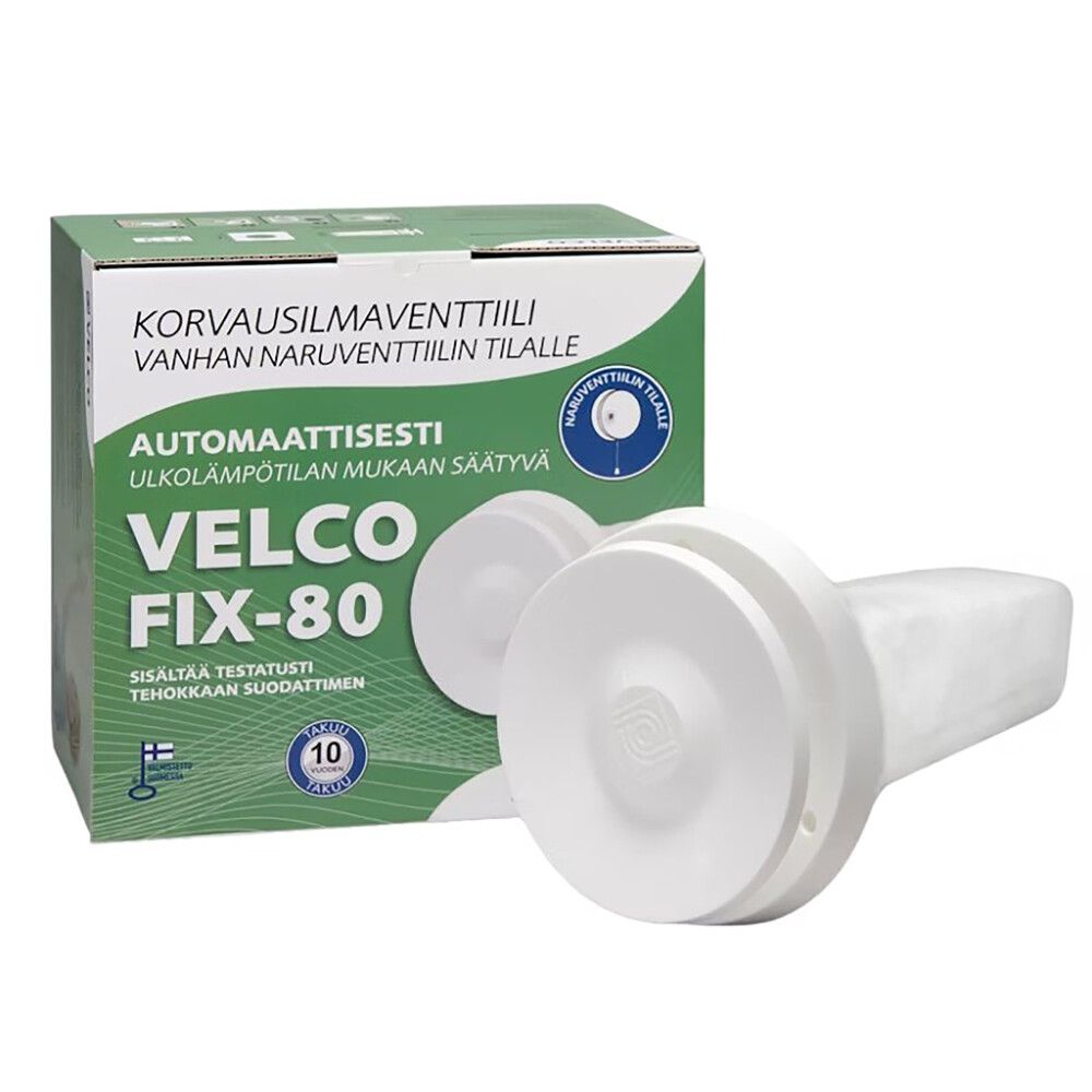 KORVAUSILMAVENTTIILI VELCO FIX-80