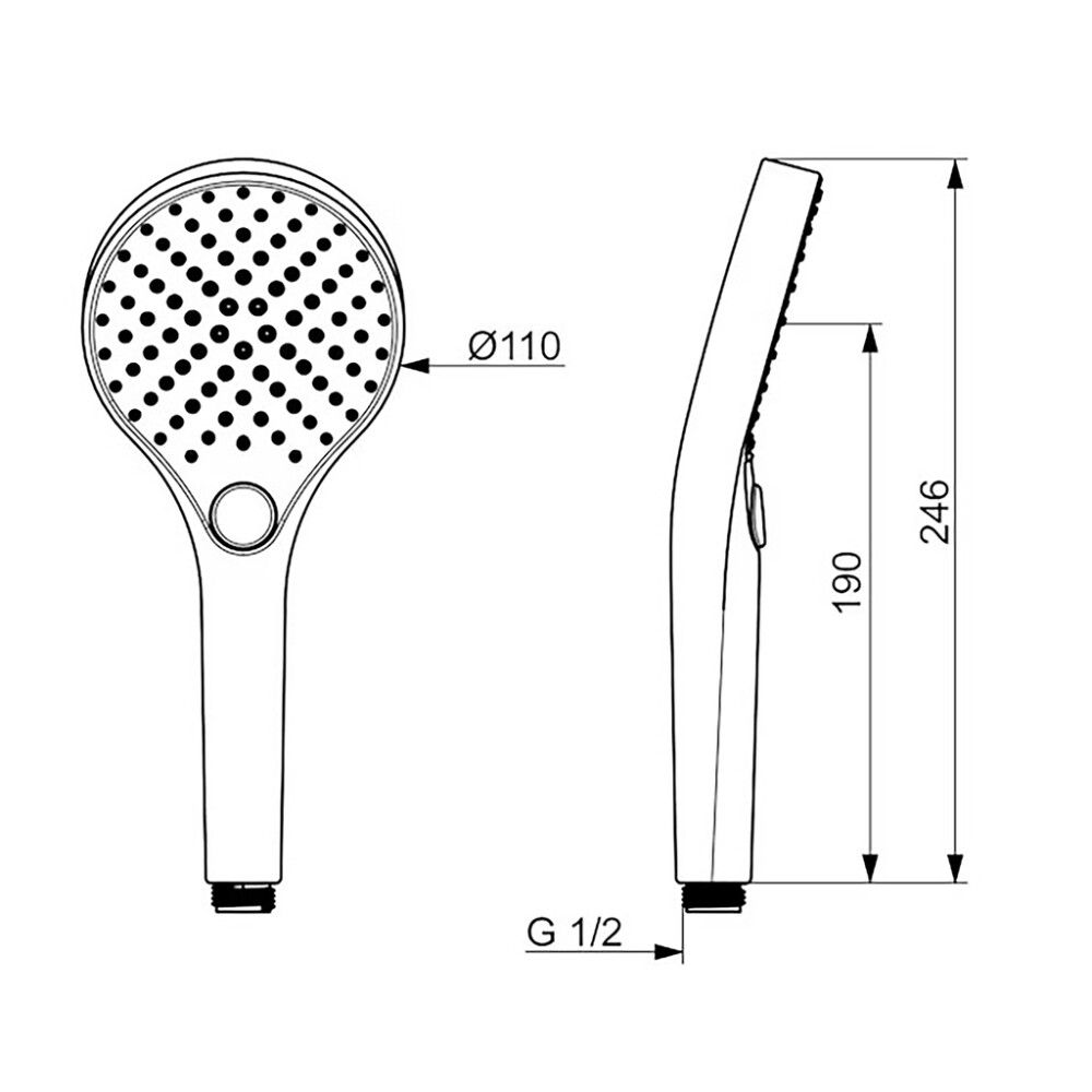 Käsisuihku Oras Optima Style 272020N kromi