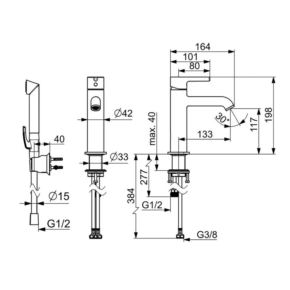 Pesuallashana Oras Optima Style 2606FH-80 harjattu teräs