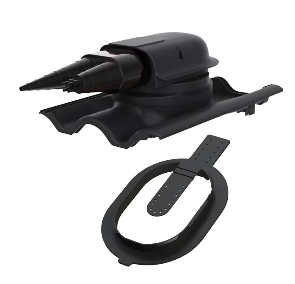 Kattolevy Vilpe Click Solar tiili Musta