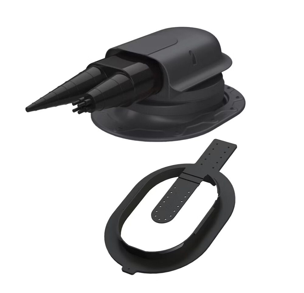 Kattolevy Vilpe Click Solar Classic musta 433 x 276 x 180 mm