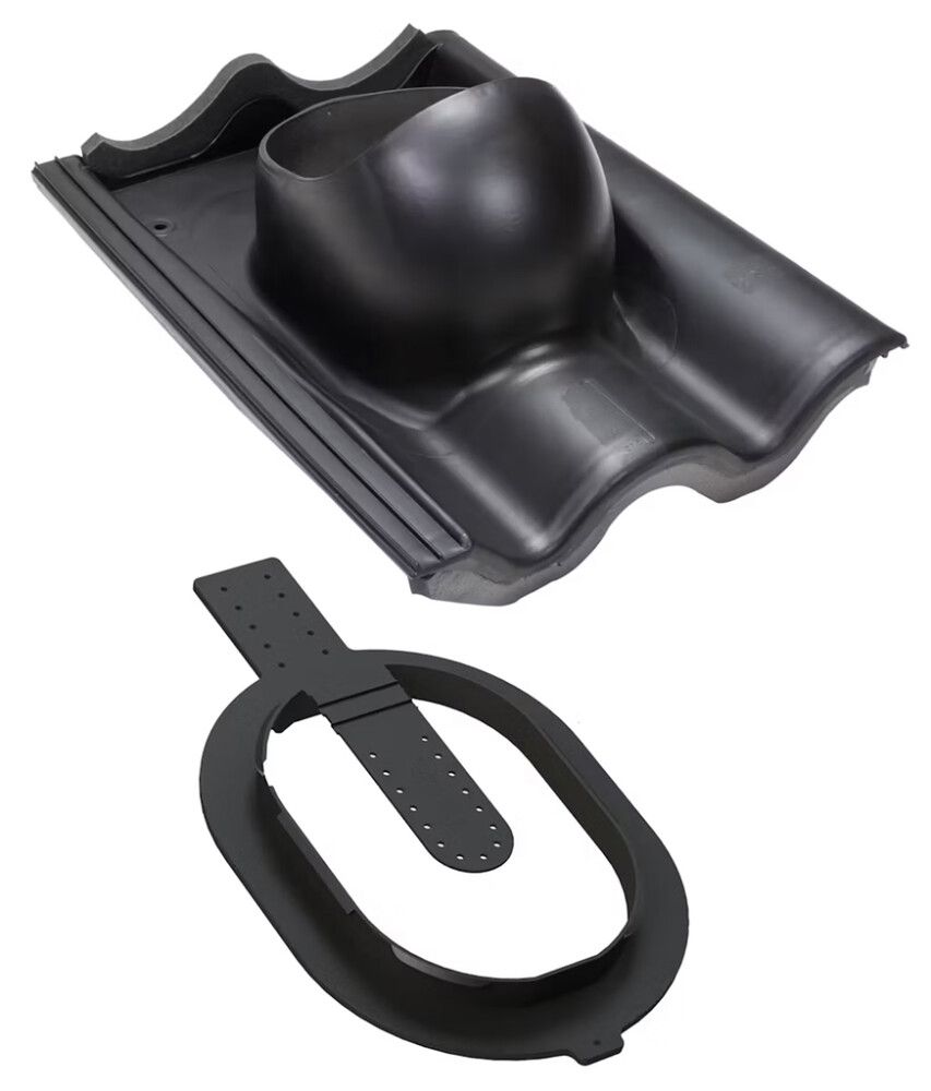 Kattolevy Vilpe Click Tiili 440 x 330 x 165 mm Musta