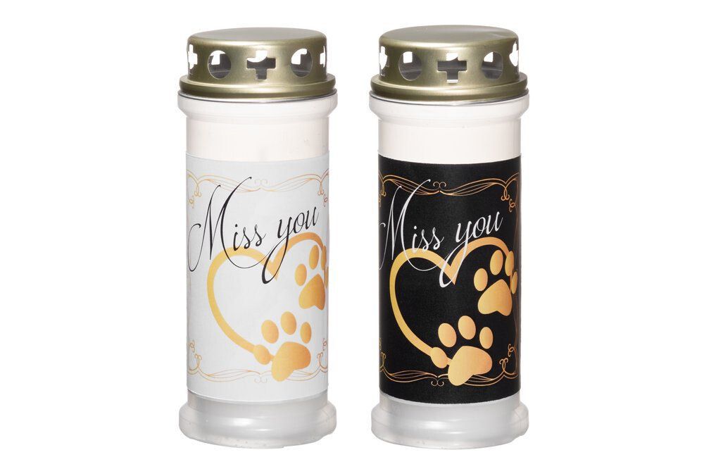 Hautakynttilä Polar lemmikille 40 h 17 cm