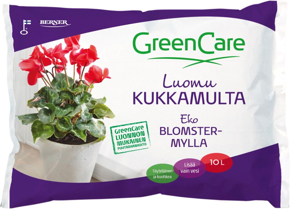 Kukkamulta Greencare luomu 10 l