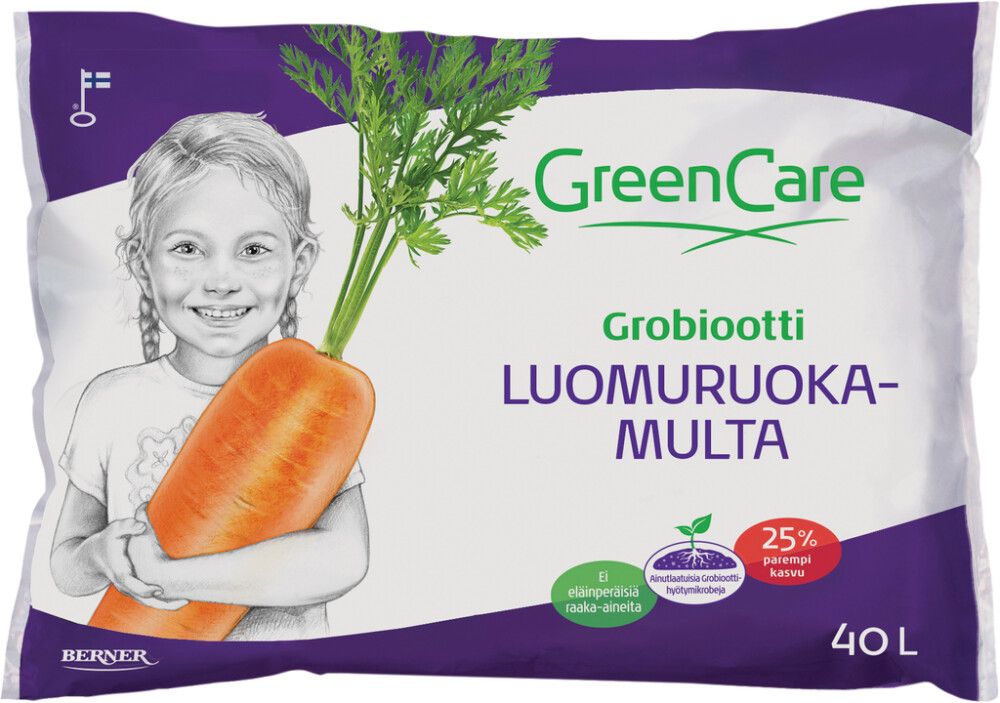 Luomuruokamulta Greencare 40 l