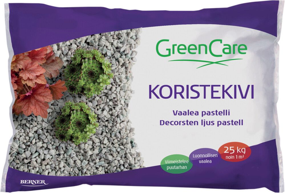 Koristekivi Greencare 25 kg vaalea pastelli