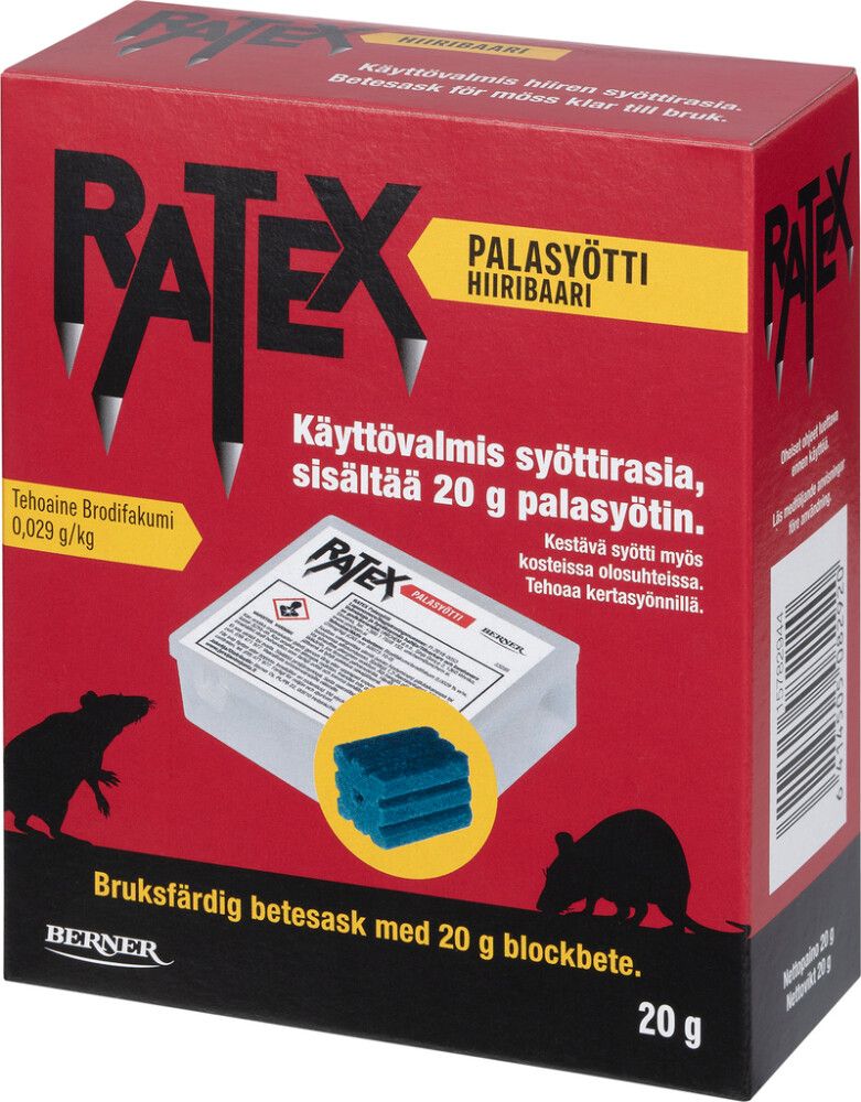 Palasyötti Ratex syöttirasiassa 20 g