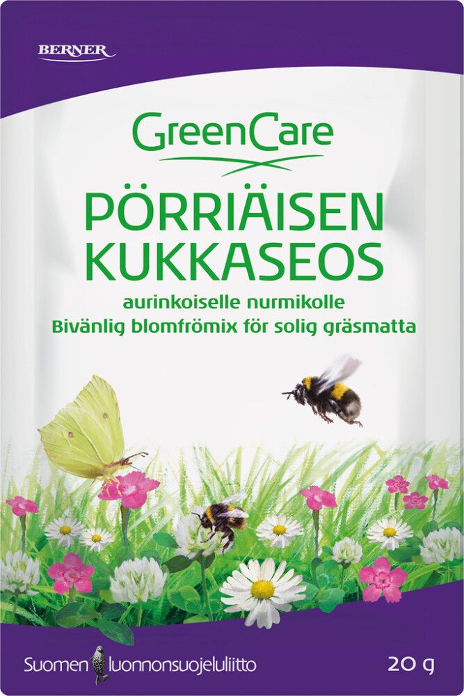 Pörriäisen kukkaseos Greencare aurinkoiselle nurmikolle 20 g