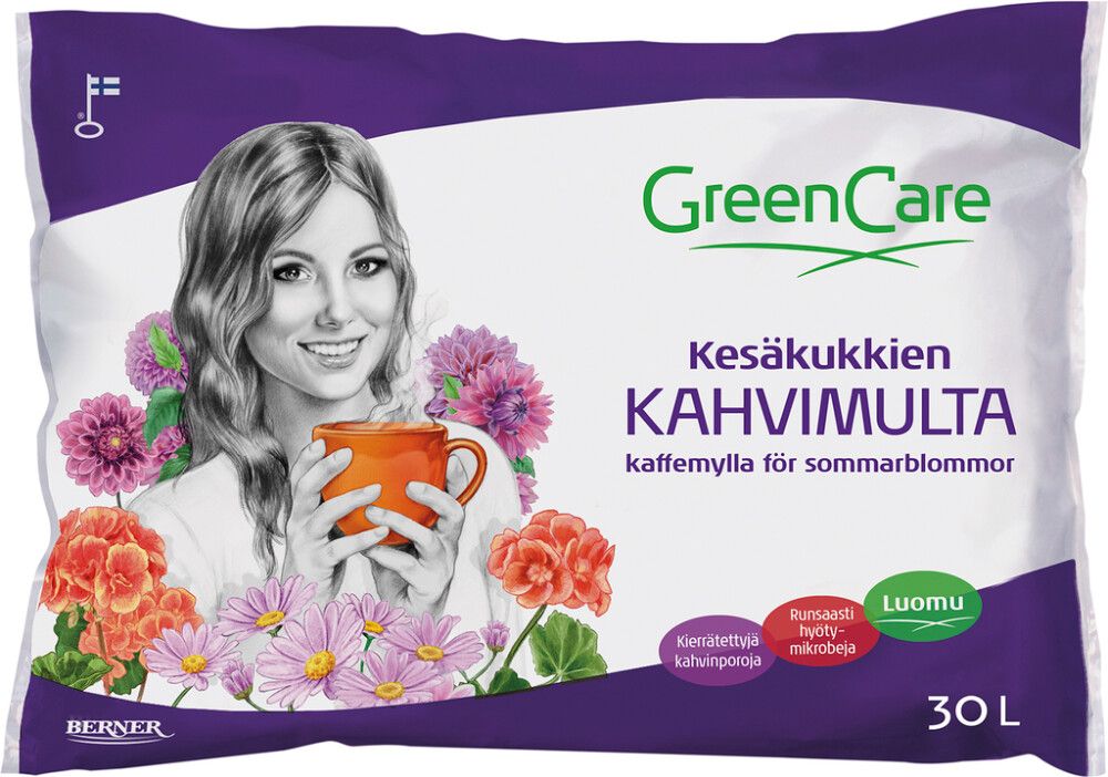 Kesäkukkien kahvimulta Greencare 30 l