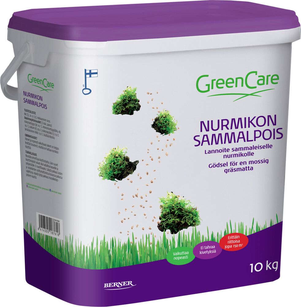 Nurmikon Sammal pois lannoite 10 kg