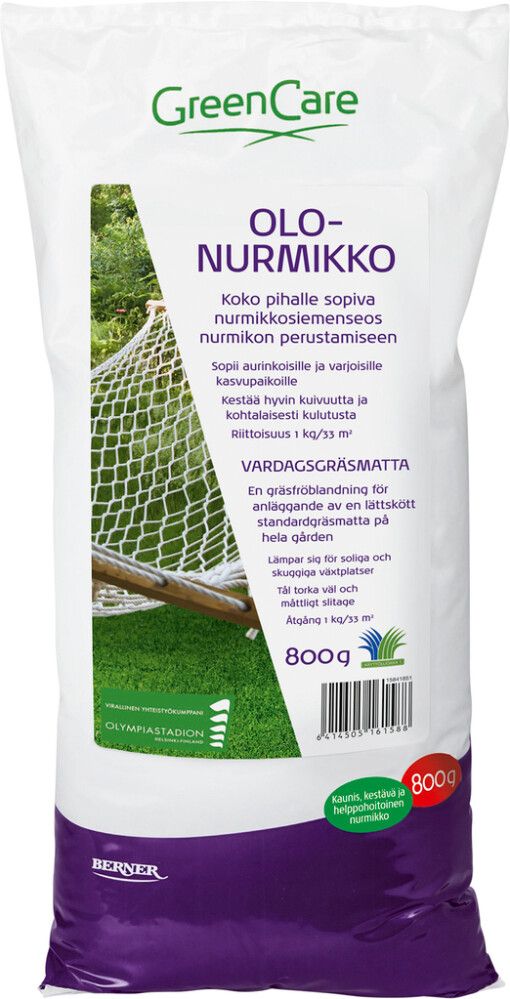 Olonurmikko Greencare 800 g