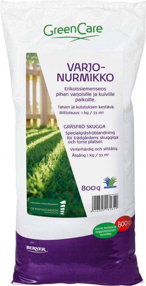 Varjonurmikko Greencare siemenseos 800 g