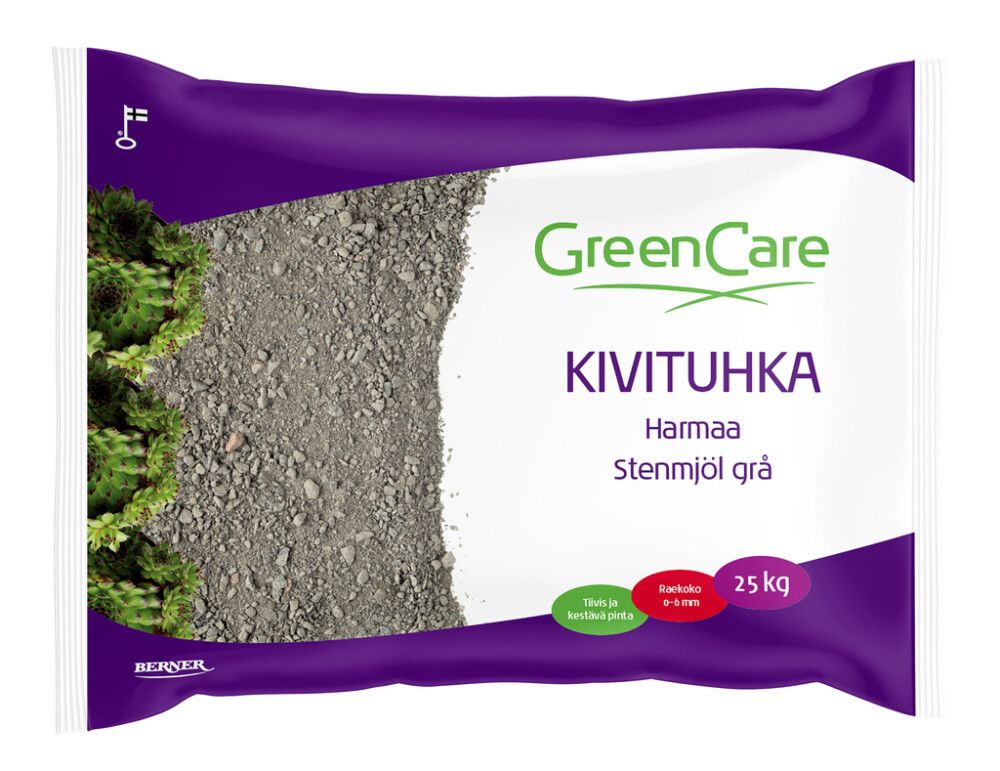 Kivituhka GreenCare 0–6 mm harmaa 25 kg