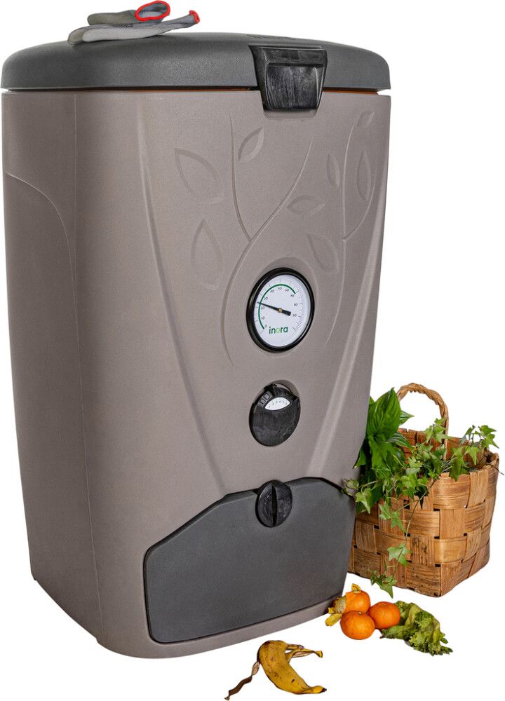 Lämpökompostori Inora 250 l harmaa