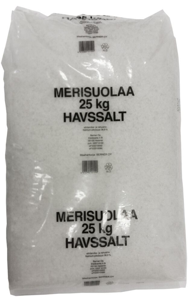 Merisuola keskikarkea 25 kg