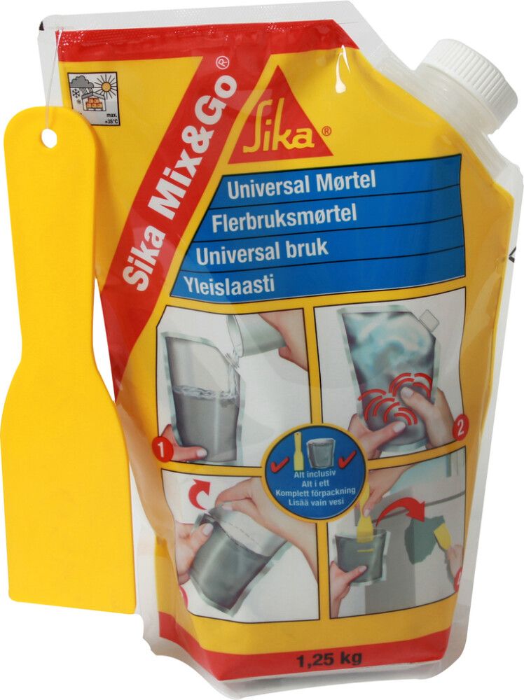 Yleislaasti Sika Mix&Go 1,25 kg Harmaa