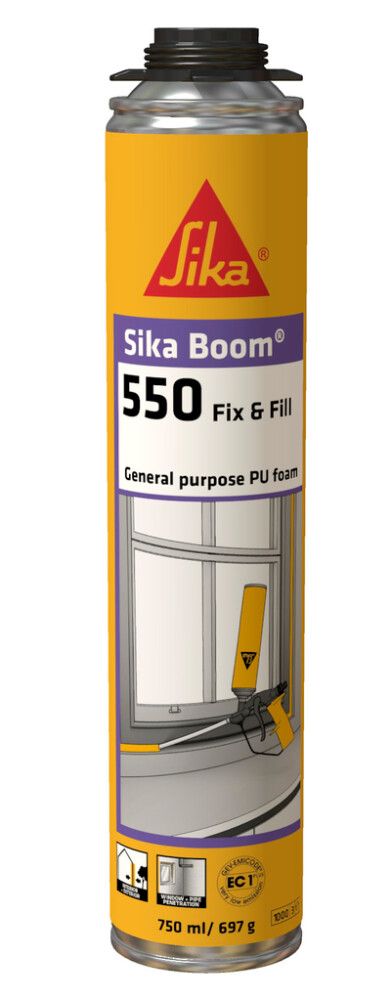 Polyuretaanivaahto Sika Boom - 550 Fix & Fill 750 ml