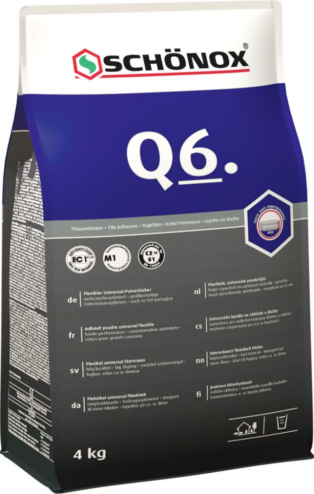 Kiinnityslaasti Schönox Q6 4 kg