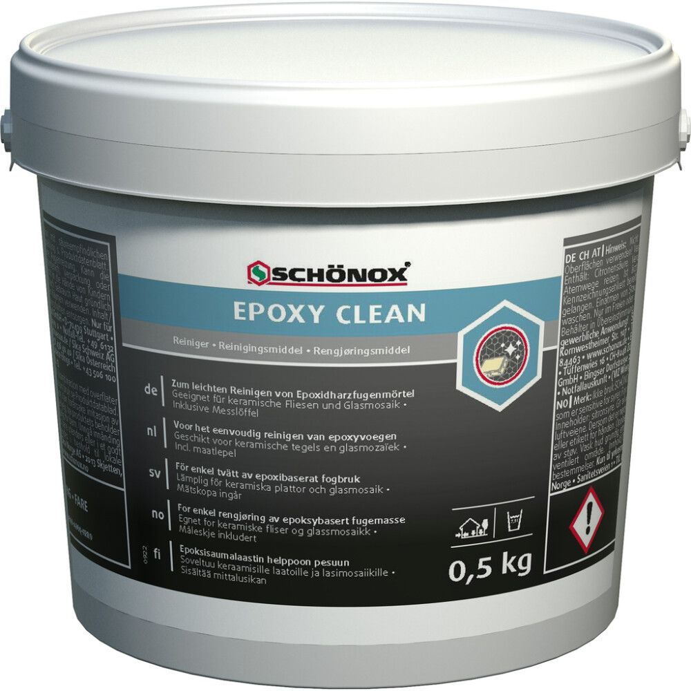 Epoksisaumalaastin pesuaine Schönox Epoxy Clean 0,5 kg