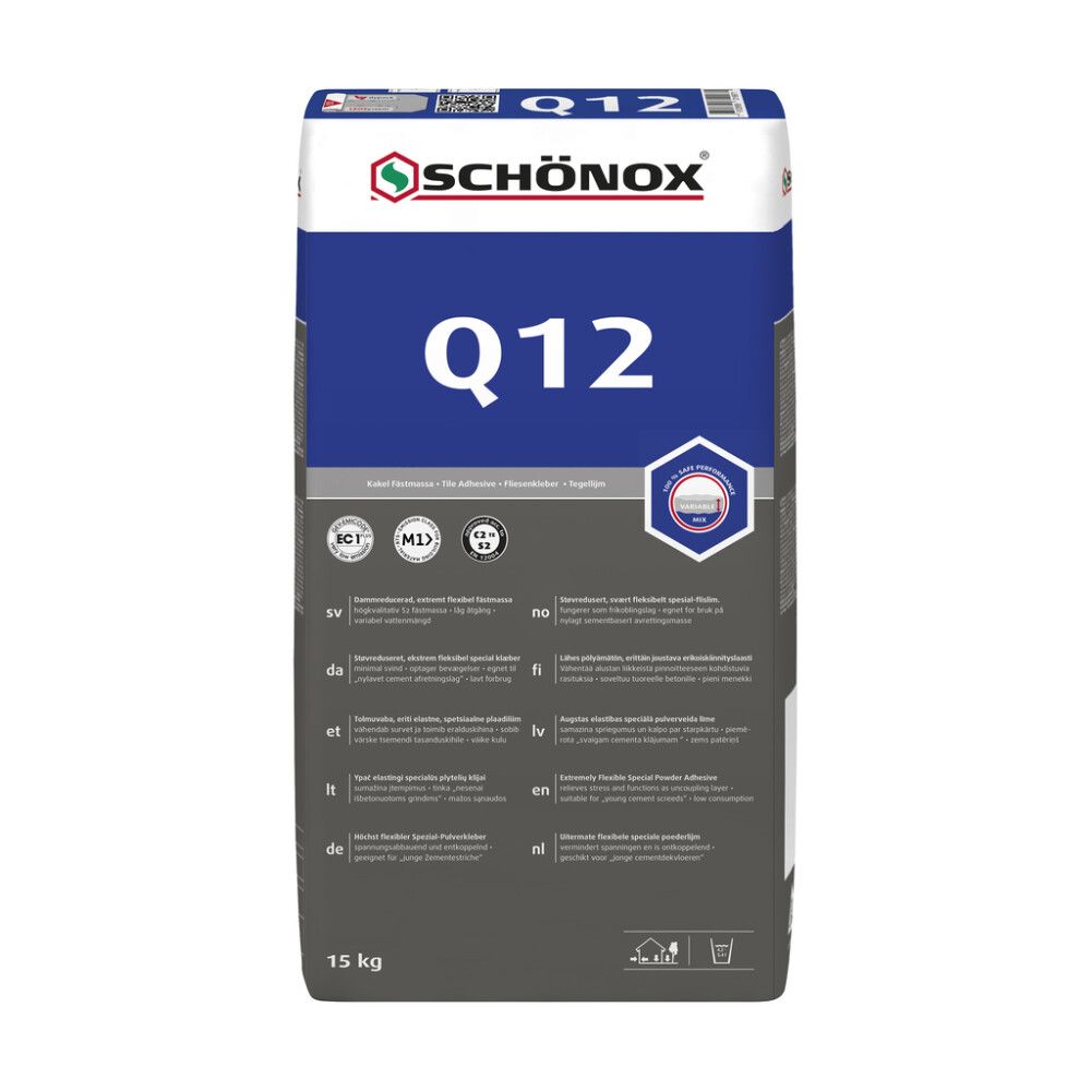 Kiinnityslaasti Schönox Q12 15 kg