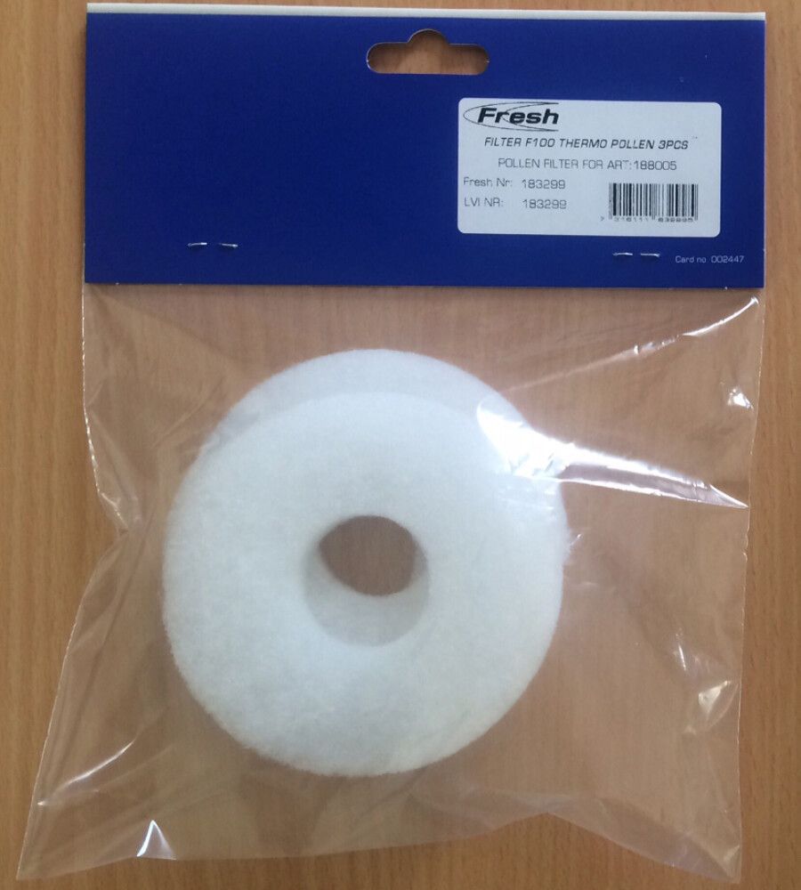 Siitepölysuodatin Fresh F100 Thermo 3kpl /pss