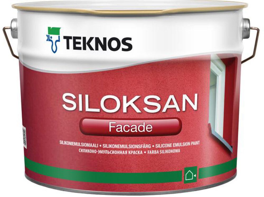 Silikoniemulsiomaali Teknos Siloksan Facade
