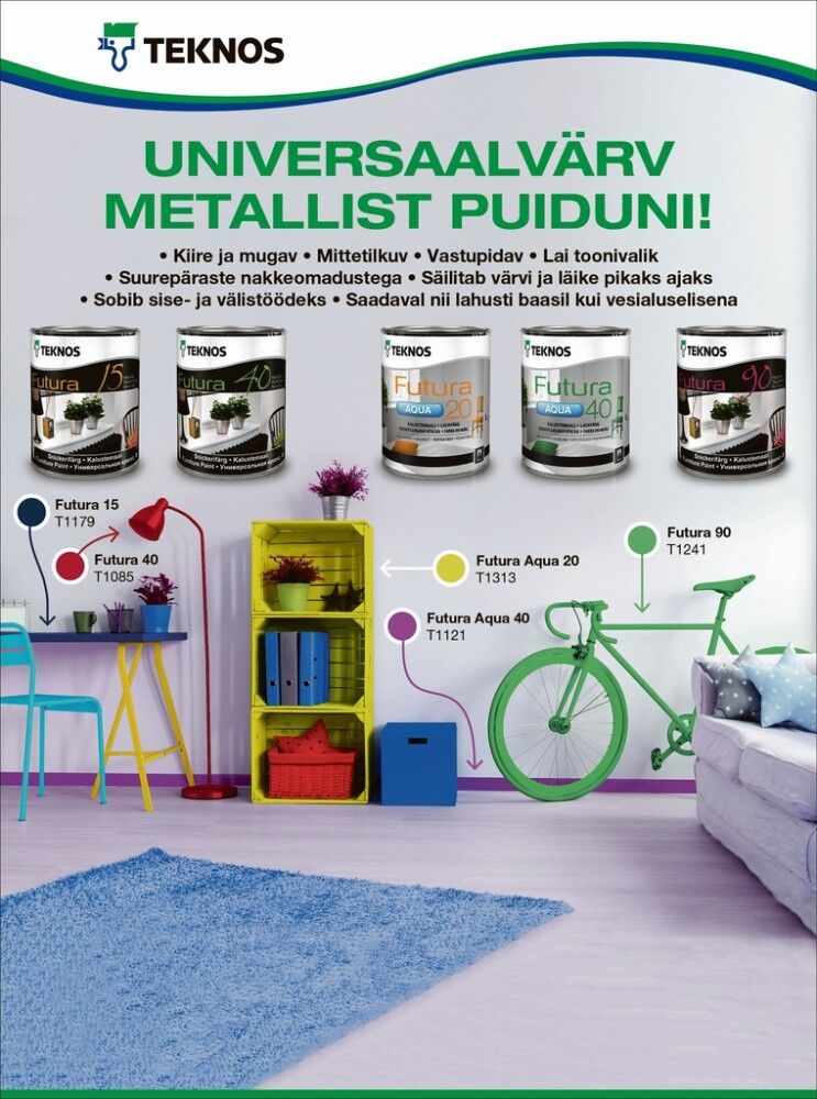 Kalustemaali Teknos Futura 90 0,45 l