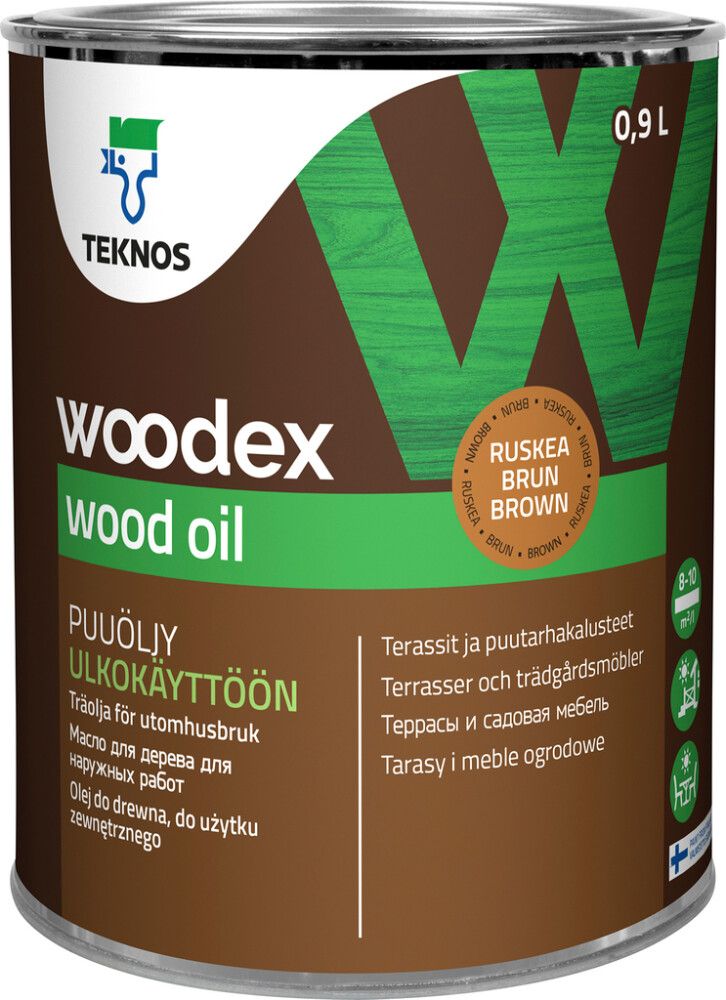 Puuöljy Teknos Woodex Wood Oil Ruskea
