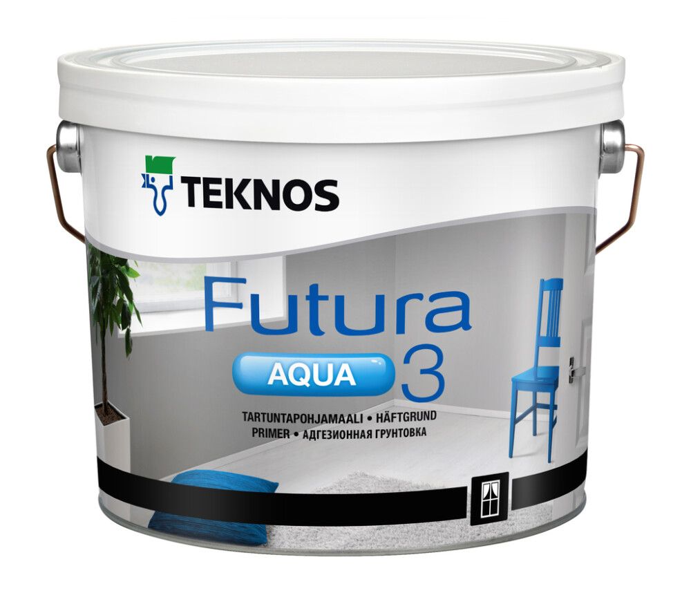 Tartuntapohjamaali Teknos Futura Aqua Primer 2,7 l
