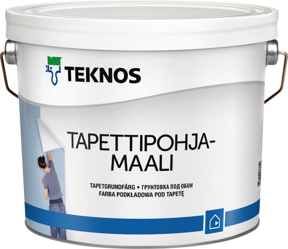 Tapettipohjamaali Teknos Valkoinen