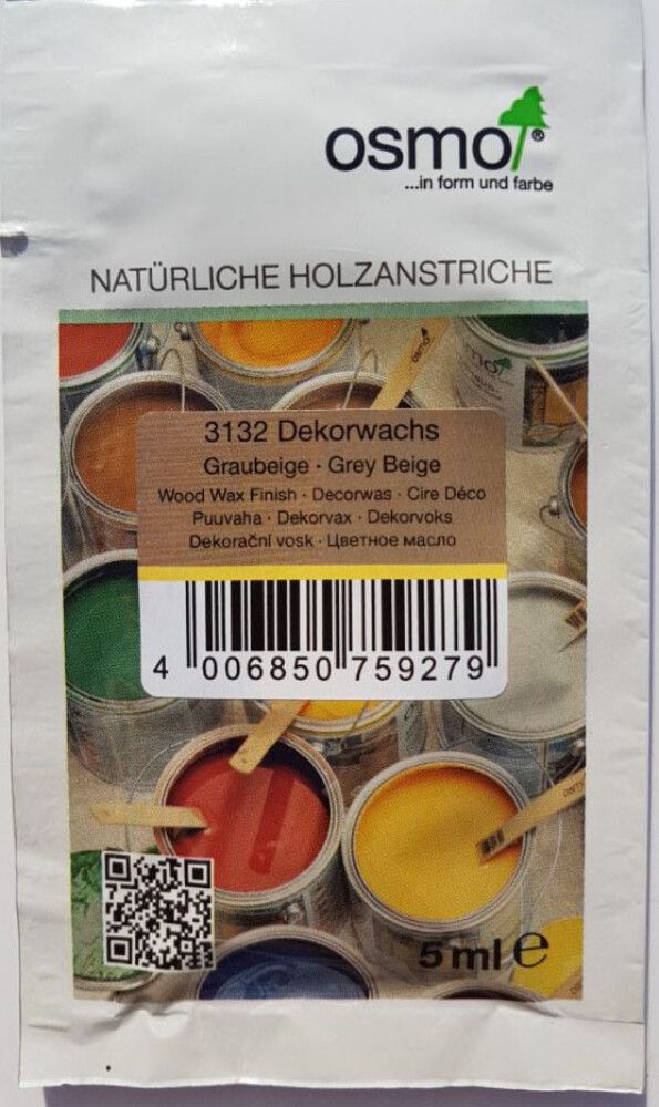 Näytepussi Öljyvaha Osmo Color 3132 harmaanbeige 5 ml