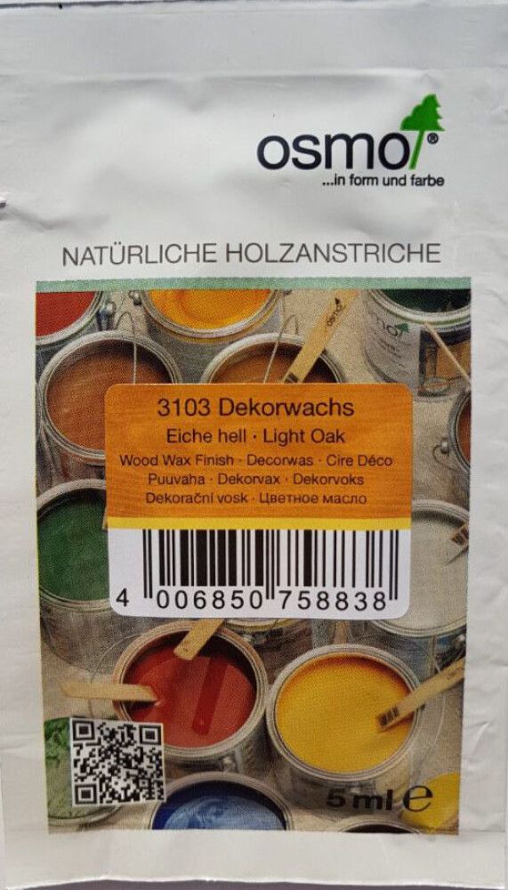 Näytepussi Osmo Color Puuvaha 5 ml vaalea tammi