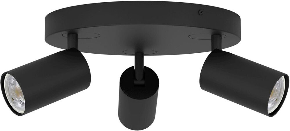 LED-älyspottivalaisin Eglo Connect.z Telimbela 3 x 4,9W Musta ⌀25 cm