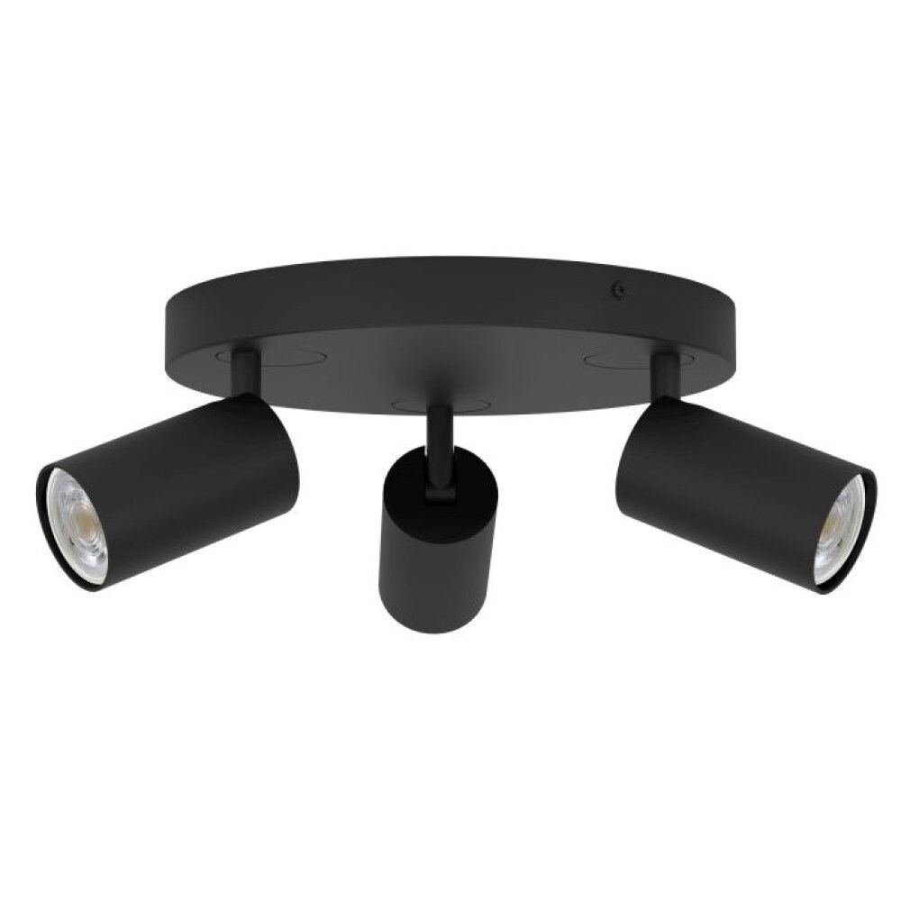 LED-älyspottivalaisin Eglo Connect.z Telimbela 3 x 4,9W Musta ⌀25 cm