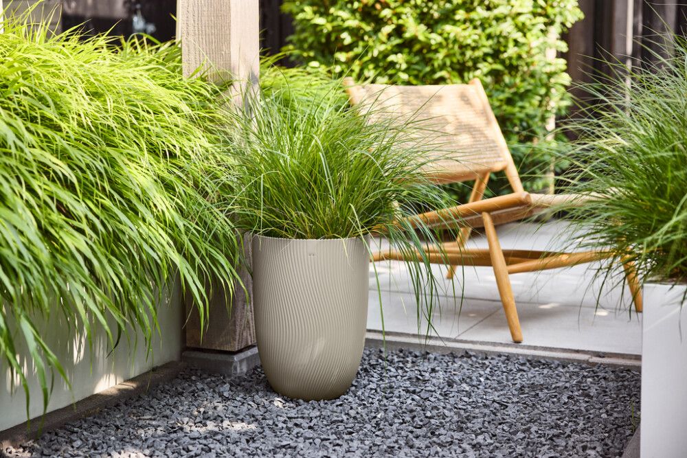 Ulkoruukku Elho Sereh korkea beige 30 cm