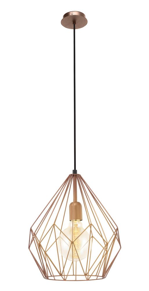 Riippuvalaisin Eglo Carlton 60 W Kupari