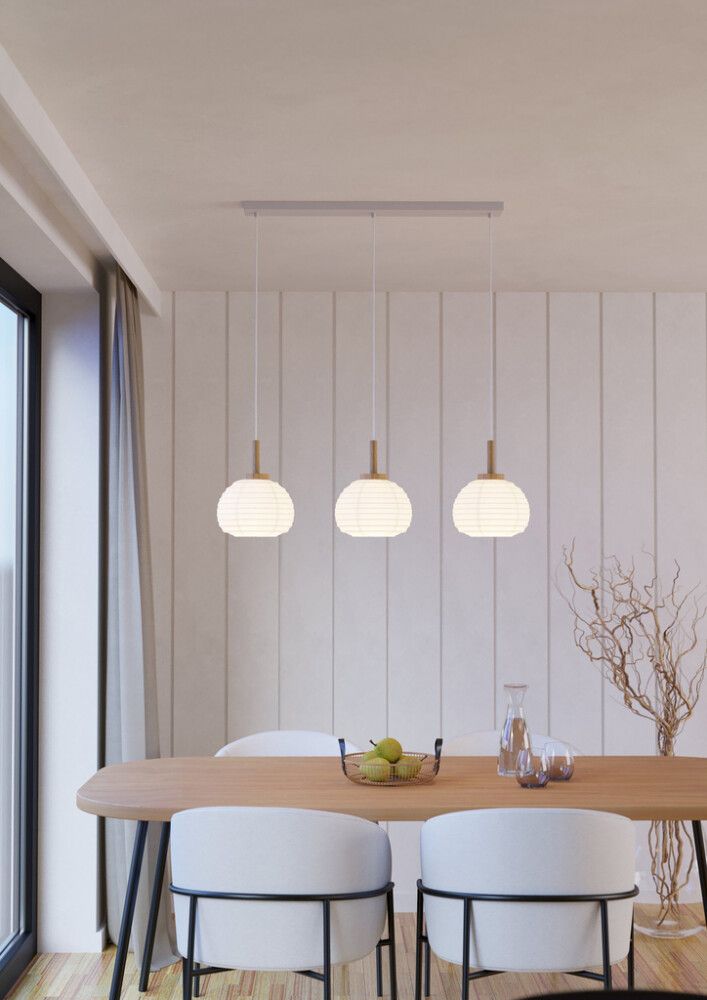 Riippuvalaisin Eglo Summerhill 3-os puu/valkoinen 92,5 cm