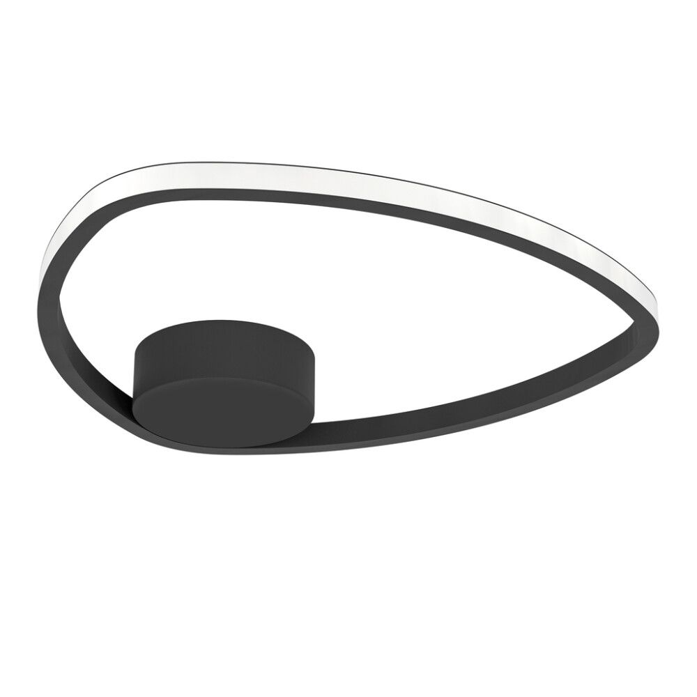 Kattovalaisin Eglo Moschella musta Ø 37,5 cm