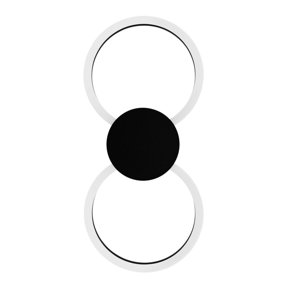 Kattovalaisin Eglo Venticello 1 musta/valkoinen